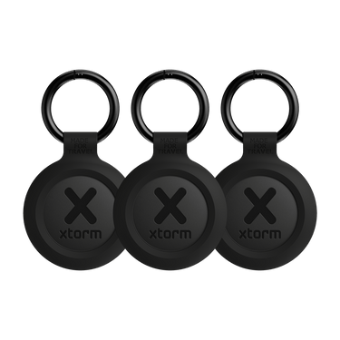 Water - resistant TravelTag - 3 Pack - Charcoal Black - Xtorm NL